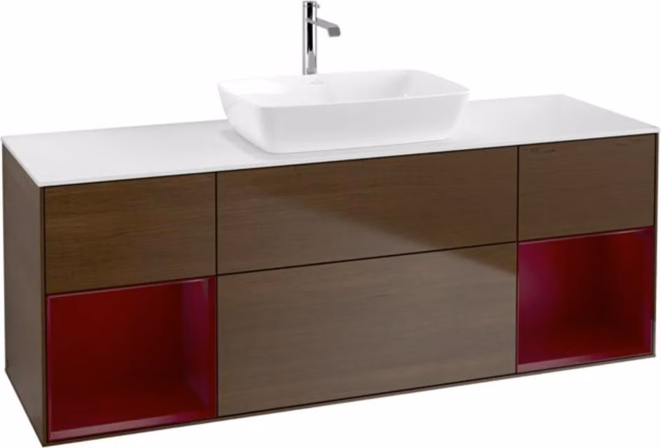 Mobiletto V&B Finion 160cm, Pl wh. w, Reg Peo m Lac, wal ven