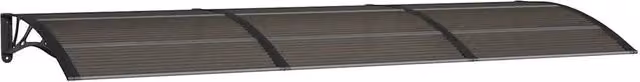 Tettoia per porta DESIGN IN in policarbonato nera L: 300 cm, P: 100 cm, H: 5 cm CFW8074911