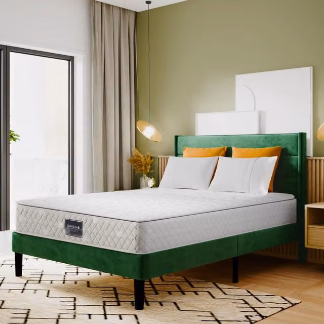 Materasso a molle insacchettate 160 × 200 cm, 7 zone, altezza 25 cm, grado di rigidità H3, rivestimento in poliestere