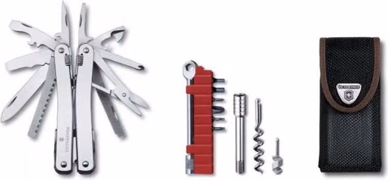 Victorinox Swiss Tool Spirit X Plus Cricchetto 3.0236.N Custodia in nylon