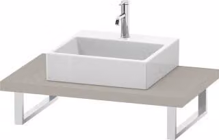 Consolle Duravit L-Cube 80-200x55cm, 1 AS, spessore 4,5 cm, rugiada ma
