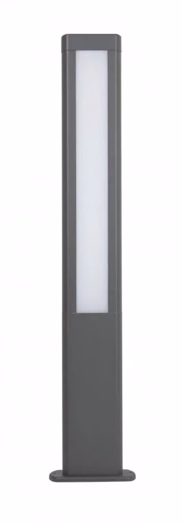 Paletto luce da esterno LED 8W grigio scuro con protezione IP54 per giardino e terrazzo, Altezza: 80 cm – 2