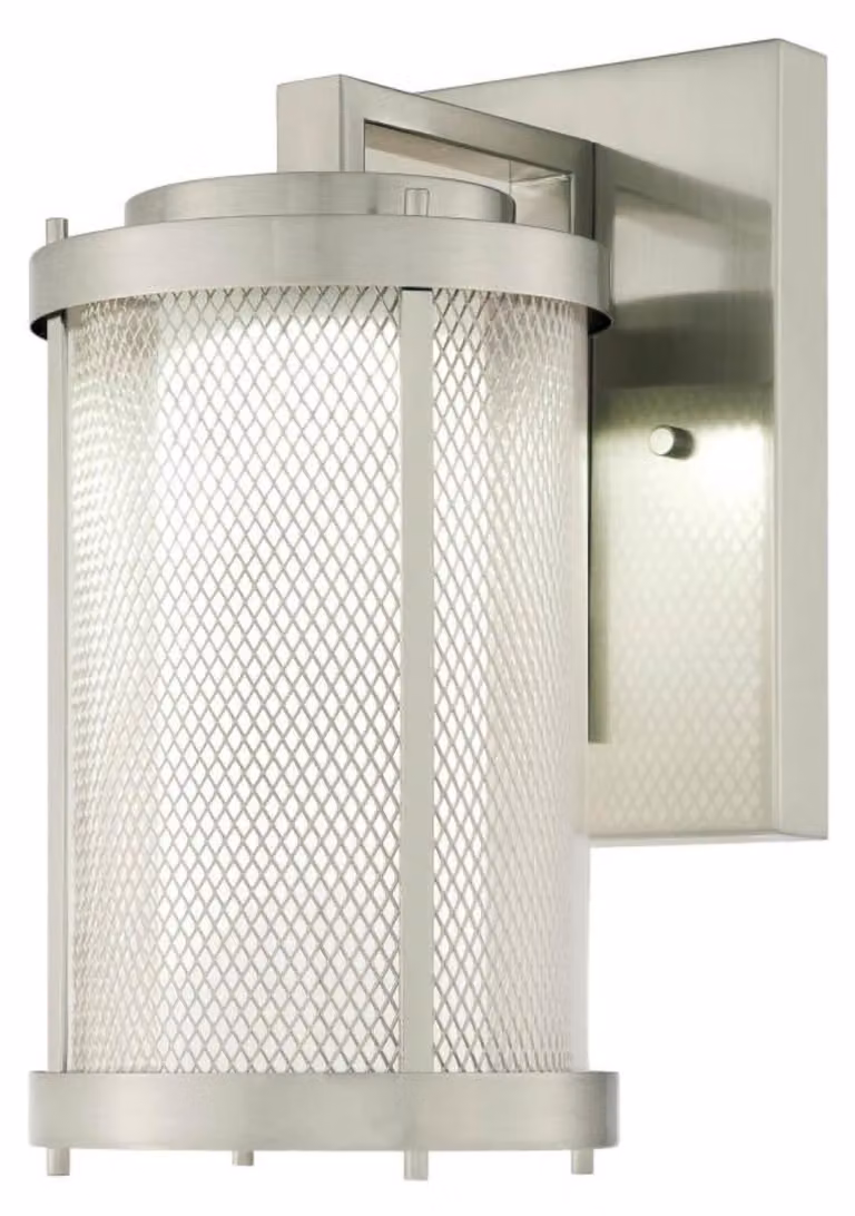 Applique da esterno a LED dimmerabile Skyview in nichel