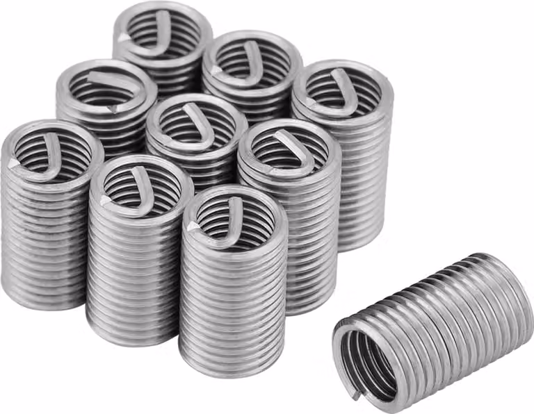 10 pezzi 304 acciaio inox filo vite manicotto inserti filettatura kit di riparazione M8x1.25x3D