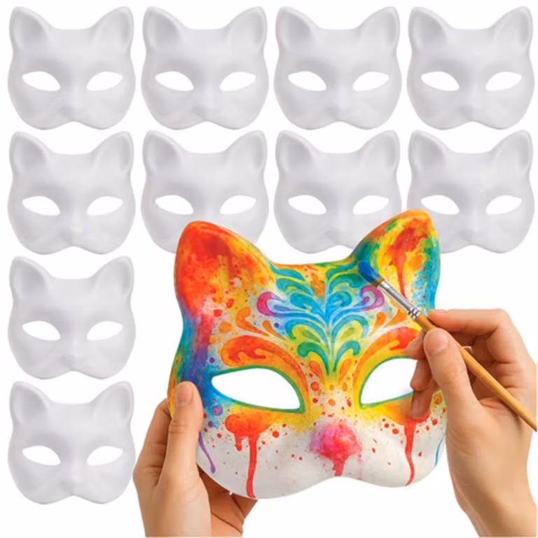 10 maschere creative a forma di gatto