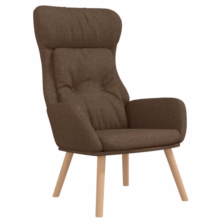 SYFAX™ Poltrona Rilassante Marrone in Tessuto