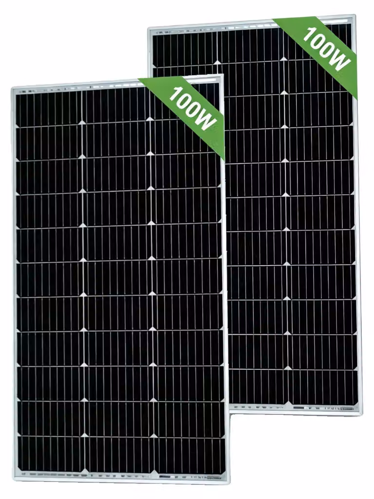 Pannello solare, alta efficienza, design resistente, 2 pannelli da 100 W