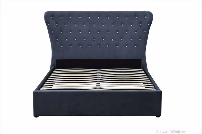 Chesterfield Bett Design Schlafzimmer Englische Betten 200x200cm Textil Polster