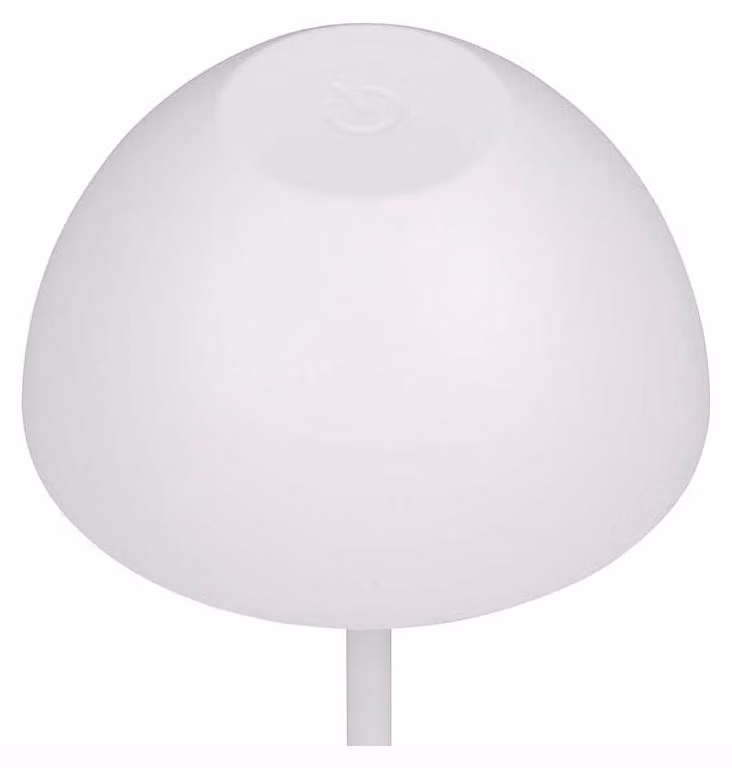 Lampada LED per esterni Lampada da tavolo, bianca, a batteria, touch dimmer, H 20 cm