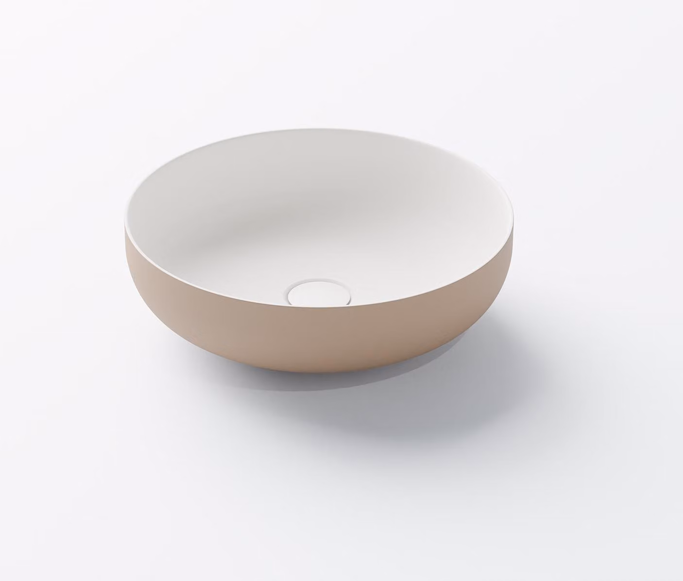 Steinberg Série 440 lavabo à poser, rond, sans trop-plein, 400x400x120mm, SOLIDSurface, 440612001, 440612001
