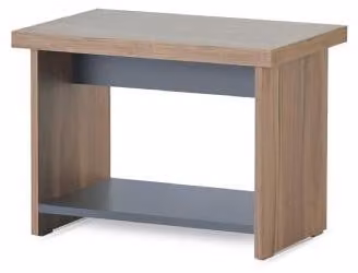 Kompakter Braun-Grauer Couchtisch Rechteckiger Arbeitszimmer Holztisch