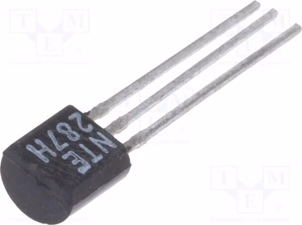 1 transistor: NPN TO92 NTE287H, transistor bipolare NPN a foro passante, 350V, 0,625W, 0,5A