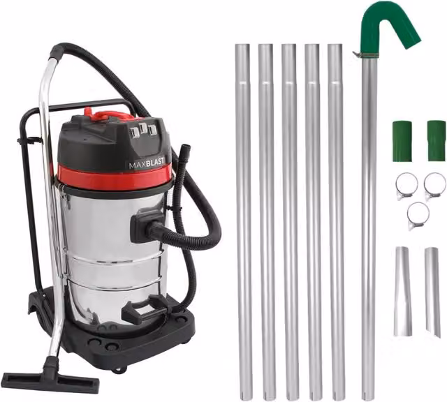 Kit di aspirazione per grondaie e aspirapolvere a secco e umido da 80 litri MONSTER SHOP multicolore – 1