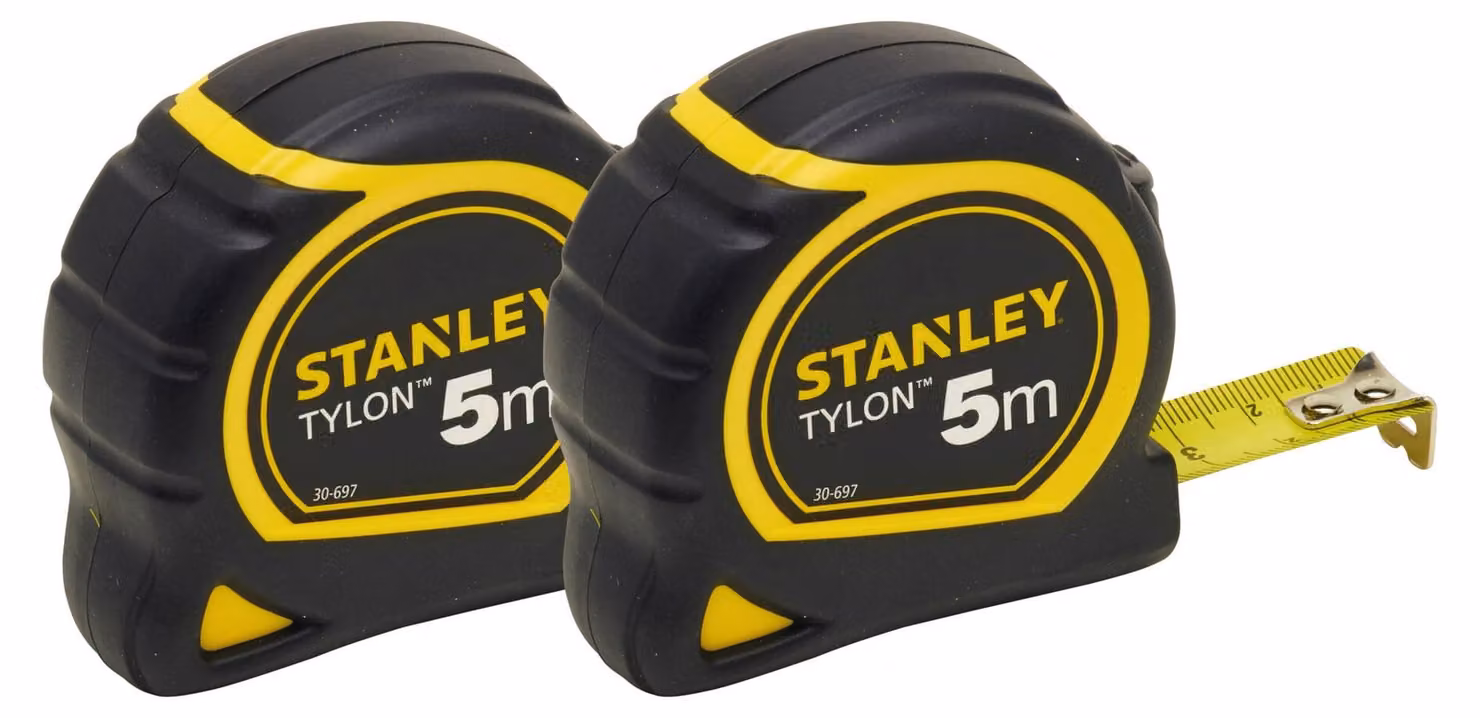 Stanley HTS Tylon Bandmaß Doppelpack 2x5m