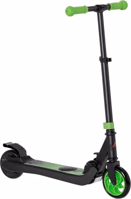 Monopattino Elettrico Pieghevole XYLO per Bambini 6+ Anni con Altezza Regolabile 75-80 cm Nero Verde