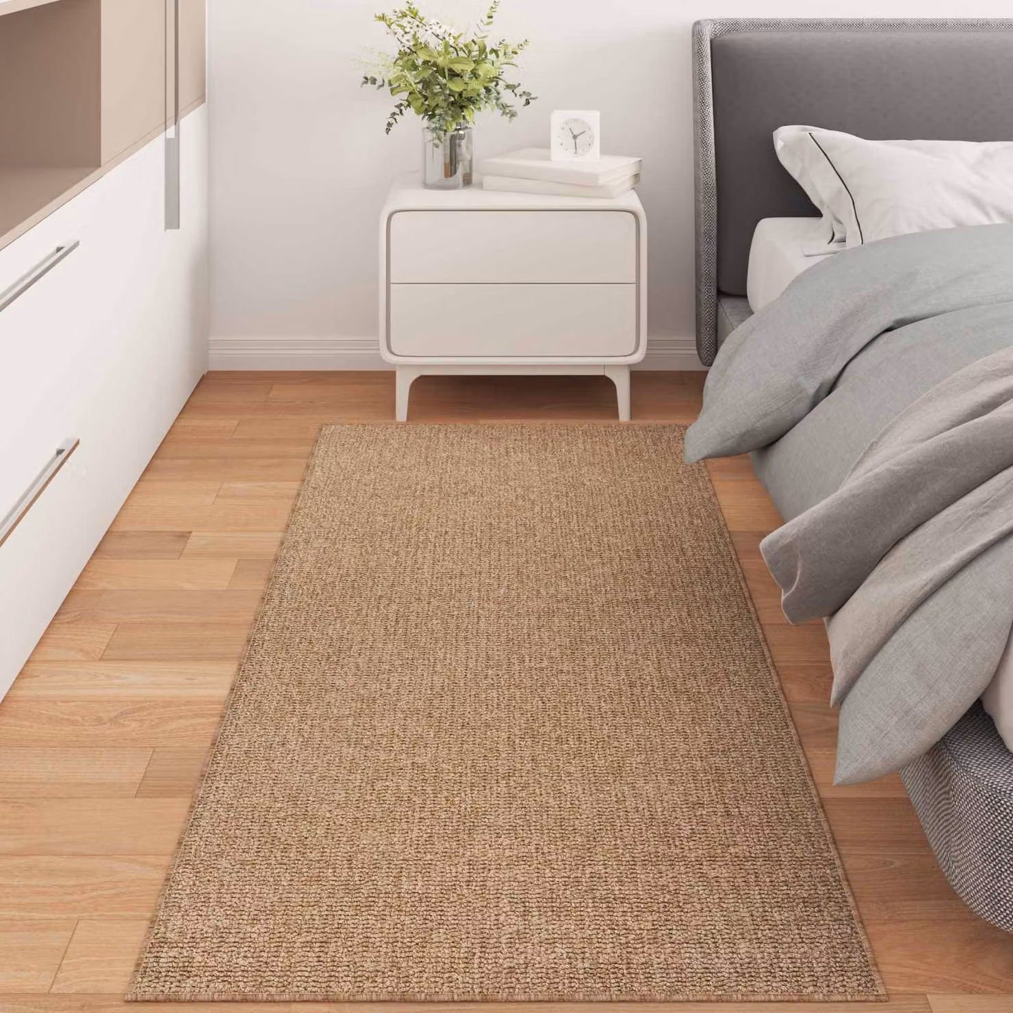 Tappeto vidaXL AGIRA per interno ed esterno, beige e marrone, L 150 x P 80 cm