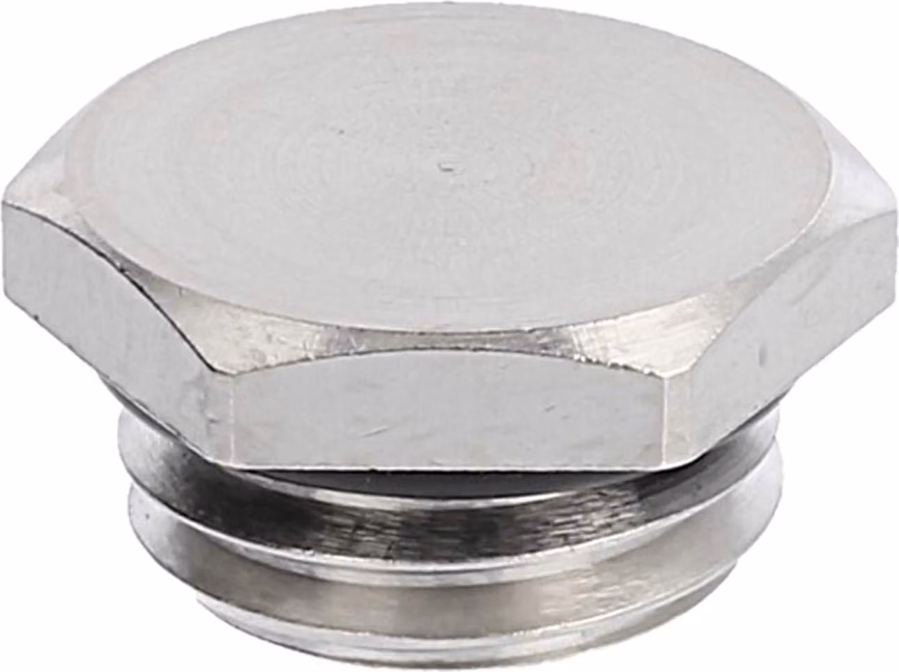 Tappo cieco WISKA M12x1,5 MBS-M12 esagonale con O-ring in ottone (CuZn) nichelato, lunghezza filettatura 5,0 mm - 1 pezzo