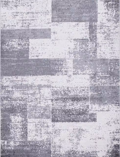 Tappeto Bavaria geometrico moderno grigio L: 80 cm, P: 150 cm – 1