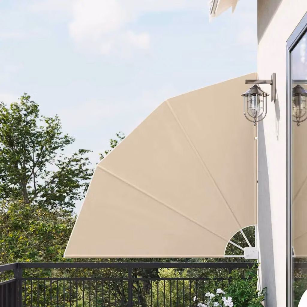 vidaXL Schermo di Privacy per Balcone 140 x 140 cm Poliestere Beige