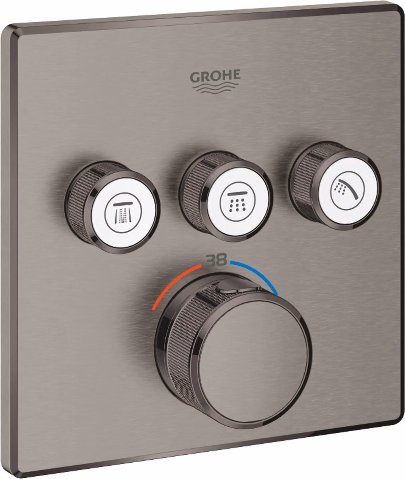 Thermostat Grohe Grohtherm SmartControl avec trois vannes d'arrêt, 29126AL0, 29126AL0