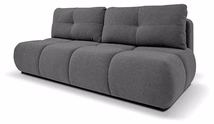 Divano letto Milorya, finitura Steingrafit