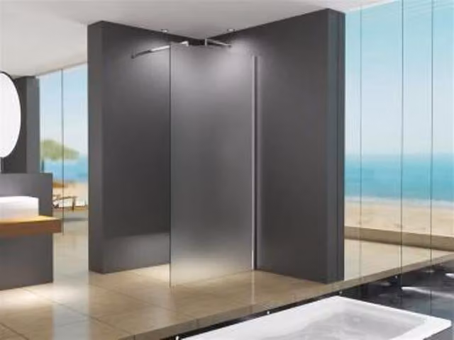 Glaswerk Westfalen - Panno doccia LiLy, 79x200 cm, vetro satinato, 10 mm