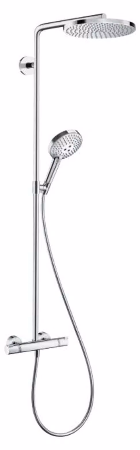 Sistema doccia Raindance Select S 240, tecnologia PowderRain, cromato