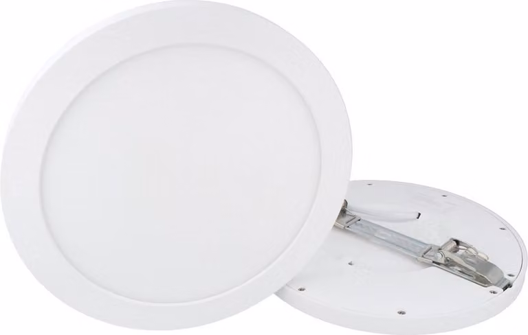 pannello LED 18W Aura Smart Easy Fix Dimmerabile IP20 Faretto da incasso da superficie Regolazione del colore della luce da incasso 2800K-6500K Plafoniera rotonda senza cornice