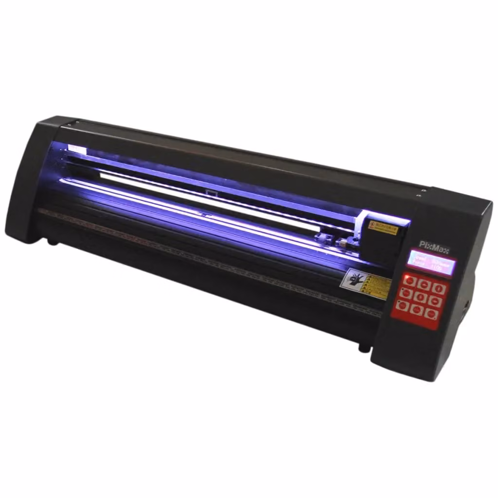 PixMax Taglierina LED in Vinile da 72 cm, Tracciatore per Adesivi e Personalizzazione di Magliette, Colore Nero, in Alluminio – 2
