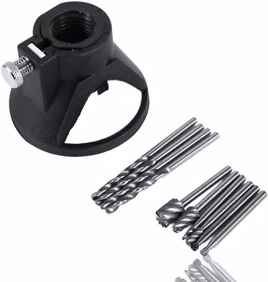 Kit per intaglio del legno - 11 pezzi - Set di accessori per utensili rotanti - per professionisti e appassionati - lavorazione del legno - foratura e fresatura