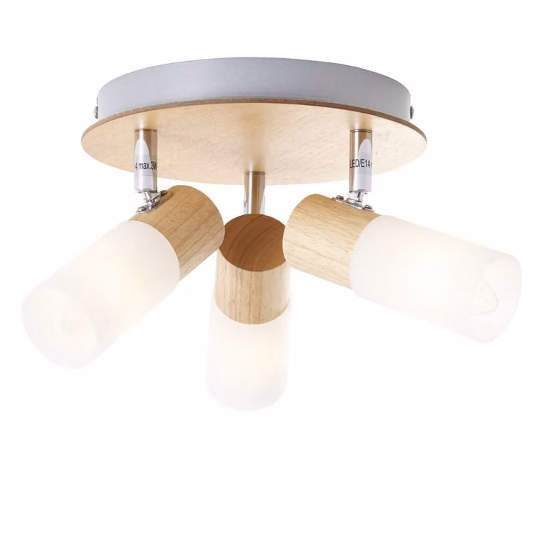 Lampada a soffitto a 3 luci, modello Babsan