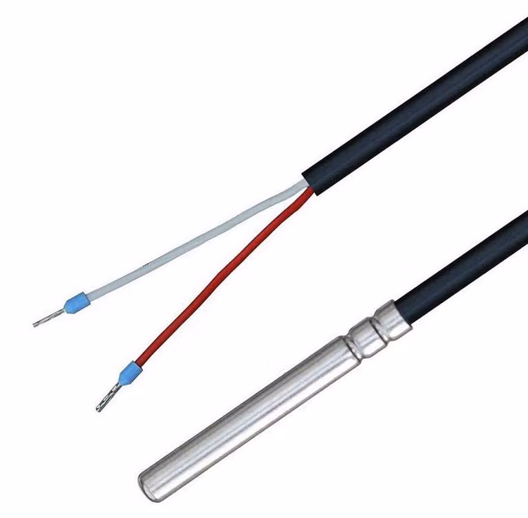 Sensore di temperatura con cavo in PVC, resistente fino a 105 °C, lunghezza 5 metri