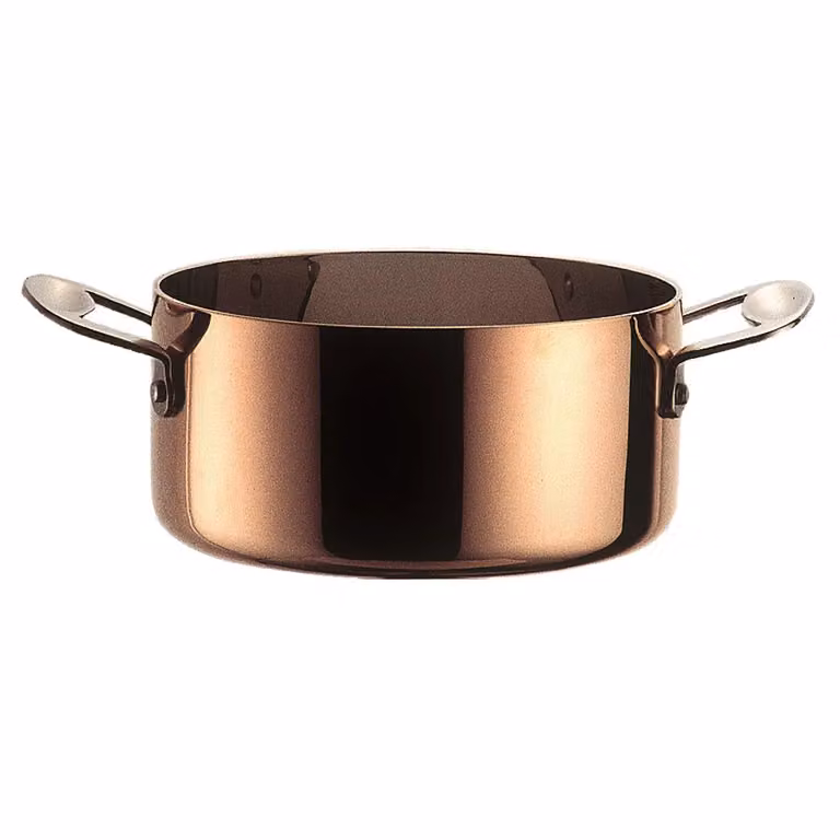 Casseruola in trimetallo con coperchio linea Toscana, 24cm
