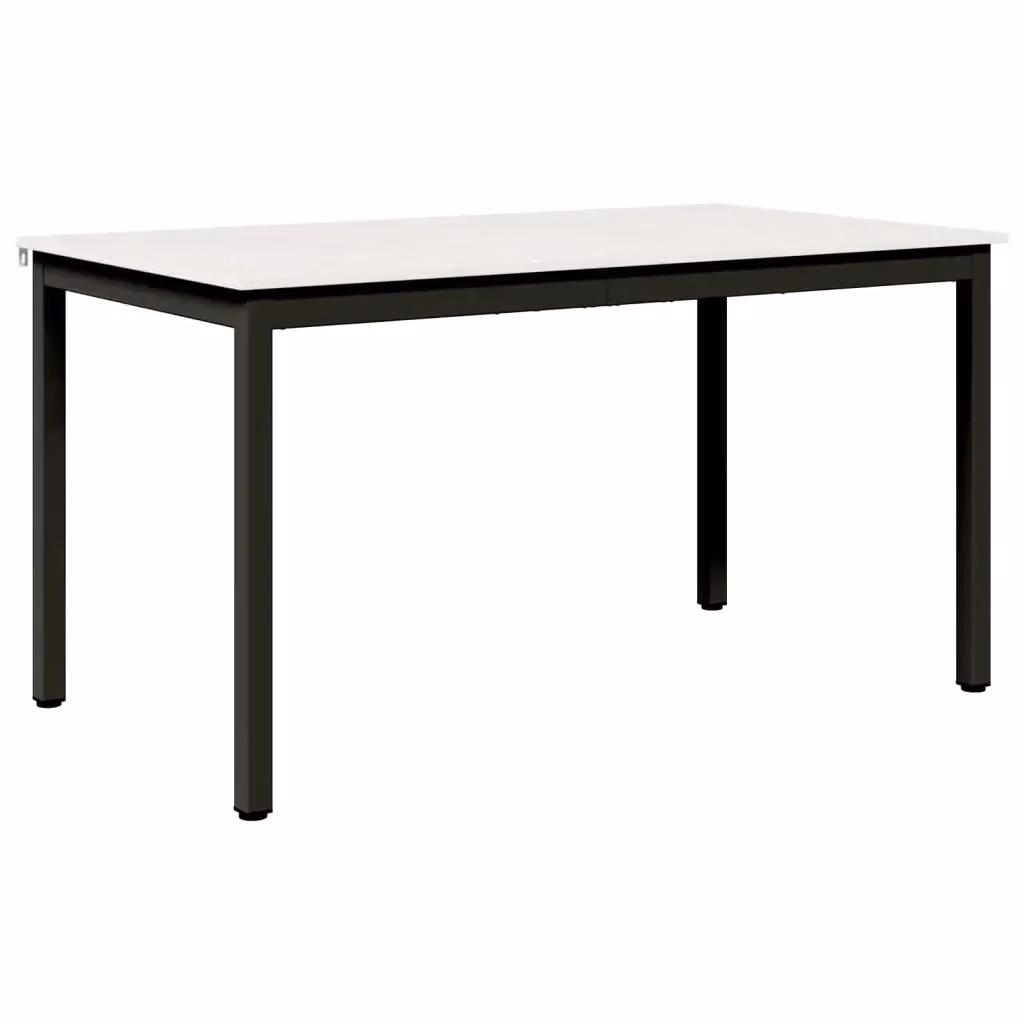 vidaXL Tavolo da pranzo moderno in pino massello bianco L: 140 cm, P: 80 cm, H: 75 cm – 2