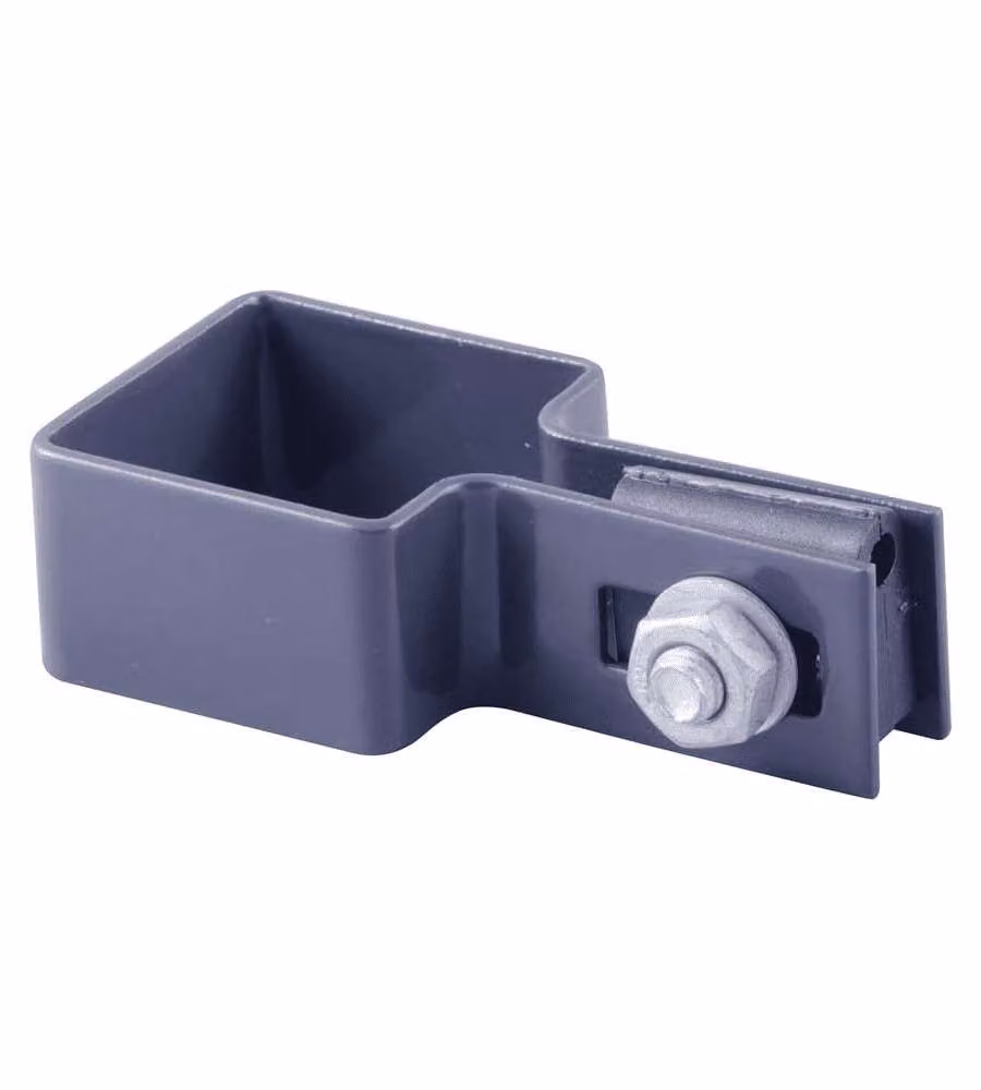 VERDELOOK Anello di fissaggio in ferro grigio per recinzioni 40x40 mm
