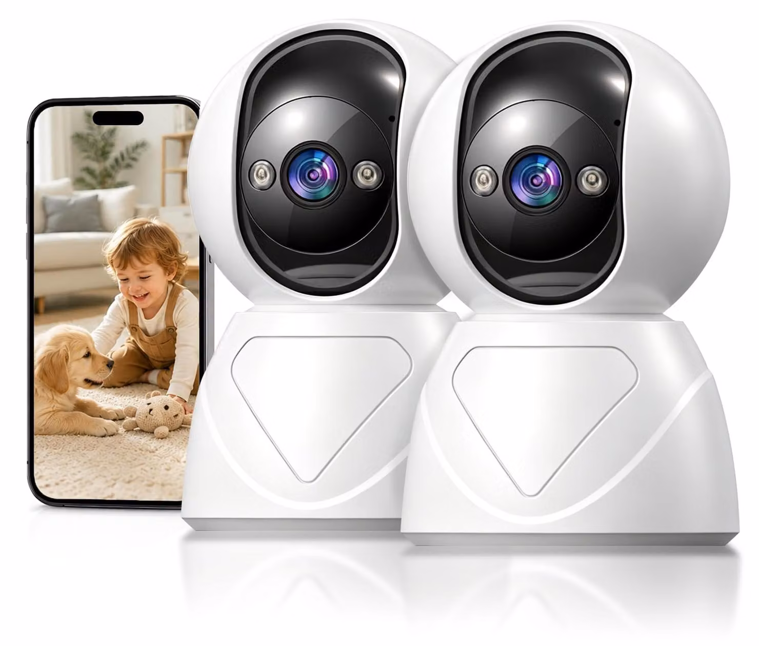 Telecamera di sicurezza per interni - Telecamera con tecnologia 5G/2,4G, risoluzione 3MP, rilevamento del movimento e tracciamento automatico