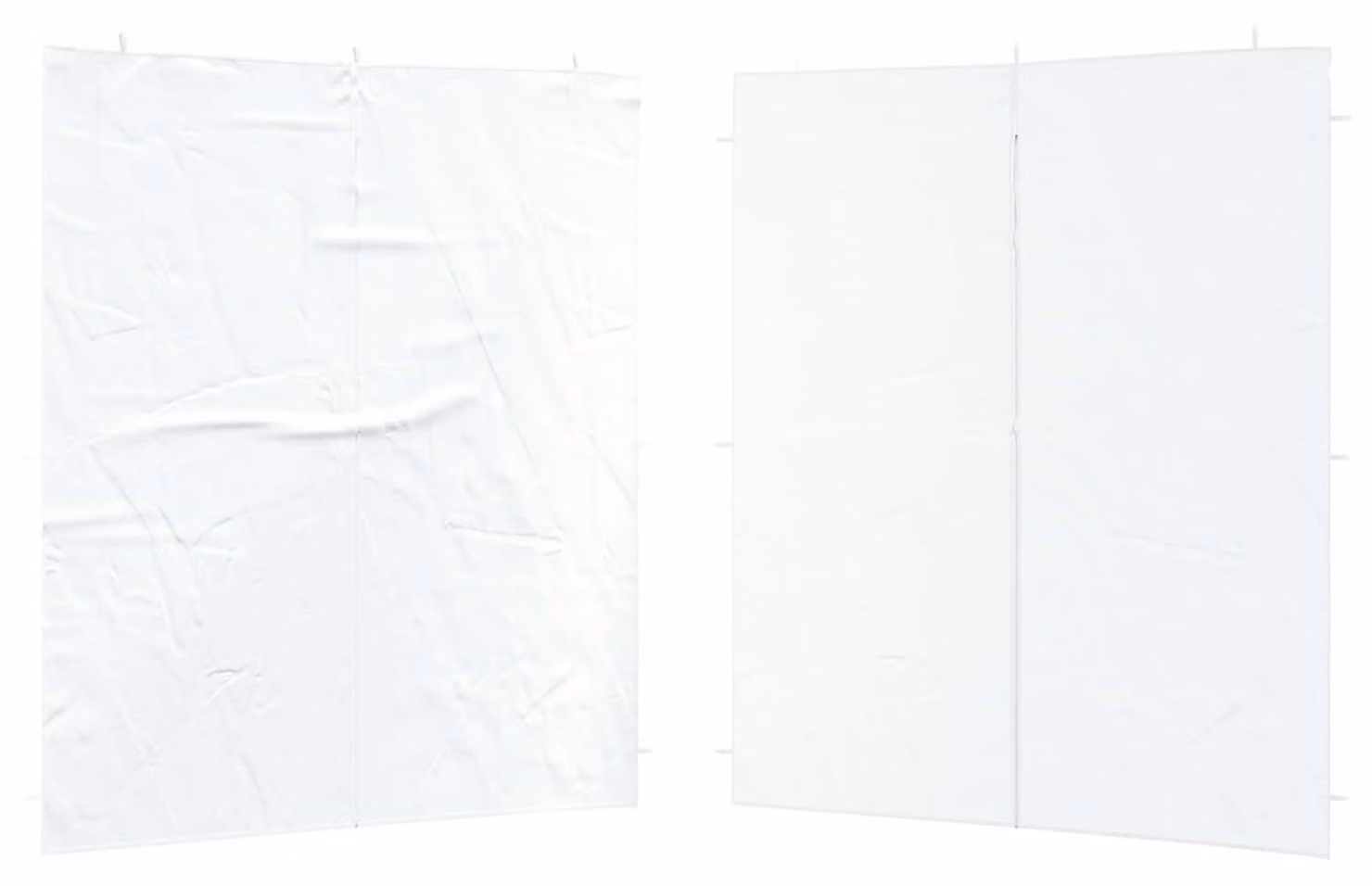 Parete per tenda da festa 2 pcs Bianco 200 x 195 cm