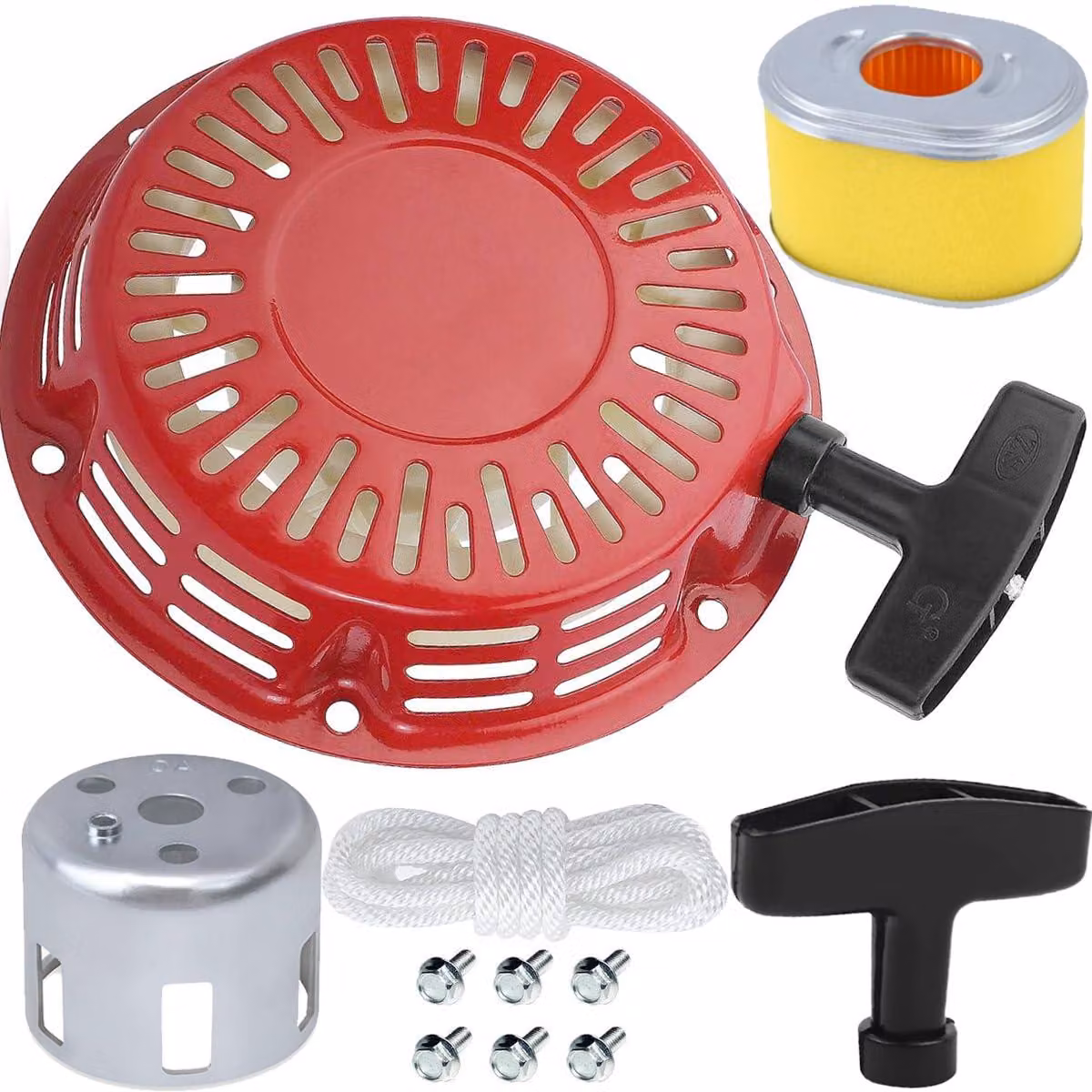 Kit di montaggio per avviamento a molla e coppa di avviamento – Ricambi per Honda GX160 GX200 GX120 GX140, 196cc, 212cc, 5.5HP, 6.5HP – 28400-ZH8-013YA