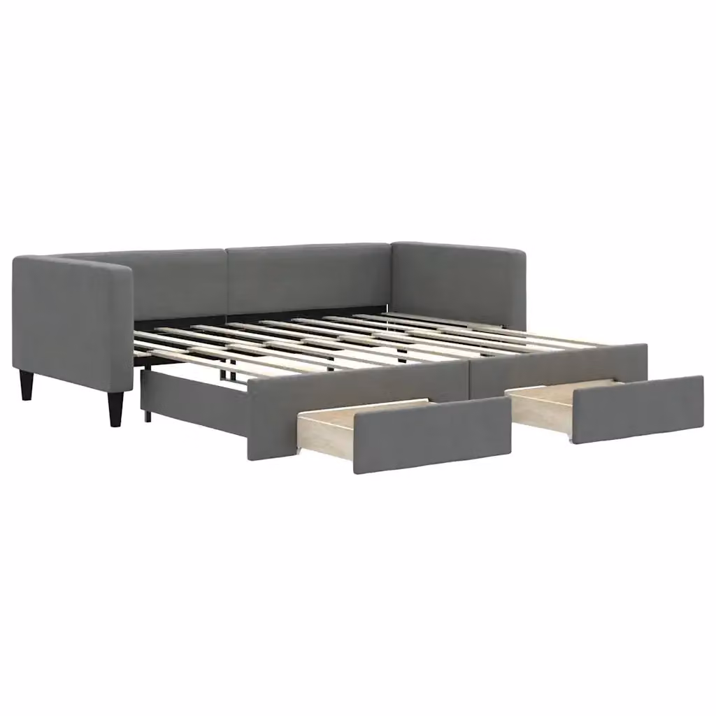 Divano Letto Moderno vidaXL Grigio con Struttura Imbottita per Soggiorno e Camera da Letto – 2