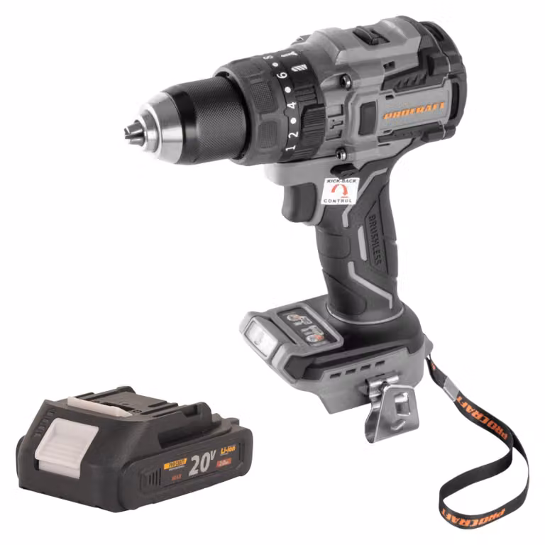 Avvitatore a percussione a batteria Procraft Industrial CD20B-BB 20 V 150 Nm Brushless + 1 batteria da 2,0 Ah - senza caricabatterie