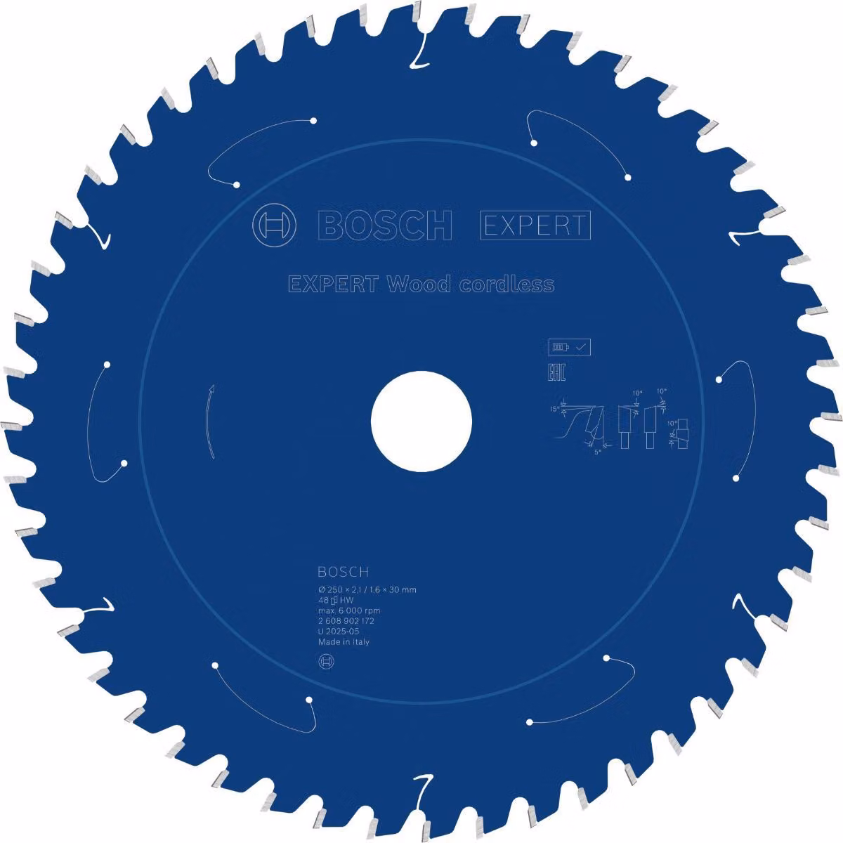 Lama circolare Bosch EXPERT Wood, 250x30 mm, Z48