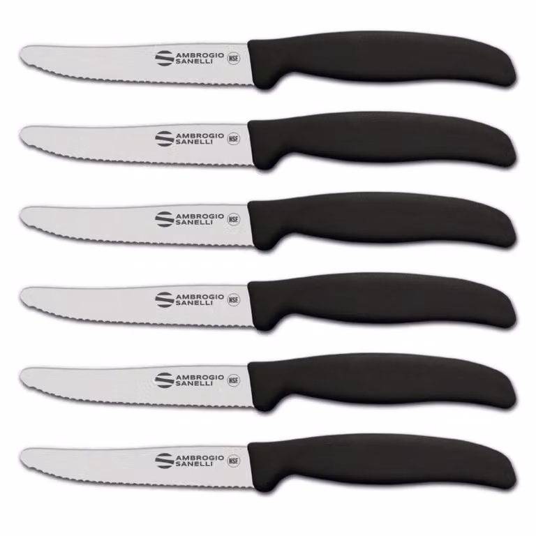 Set 6 Coltelli da Tavola Dentati linea Supra