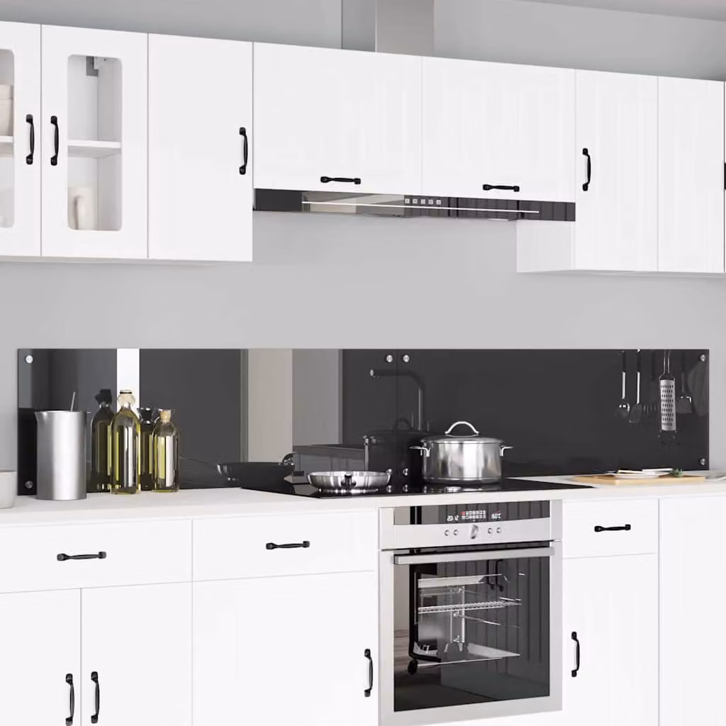 Set di 2 schienali da cucina vidaXL colore grigio antracite L: 120 cm, P: 40 cm
