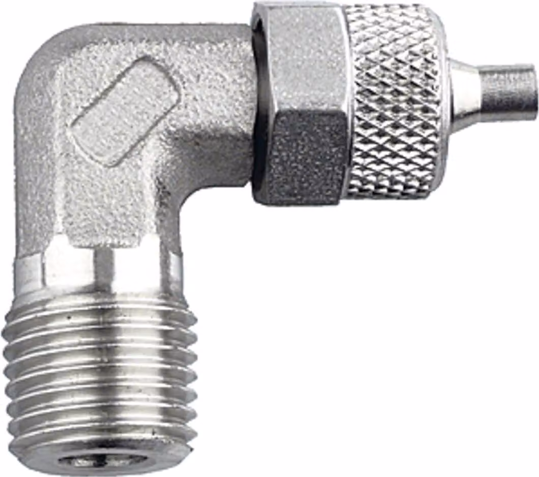 Raccordo a gomito Riegler, R 1/8 a., tubo 8/6, ES 1.4571