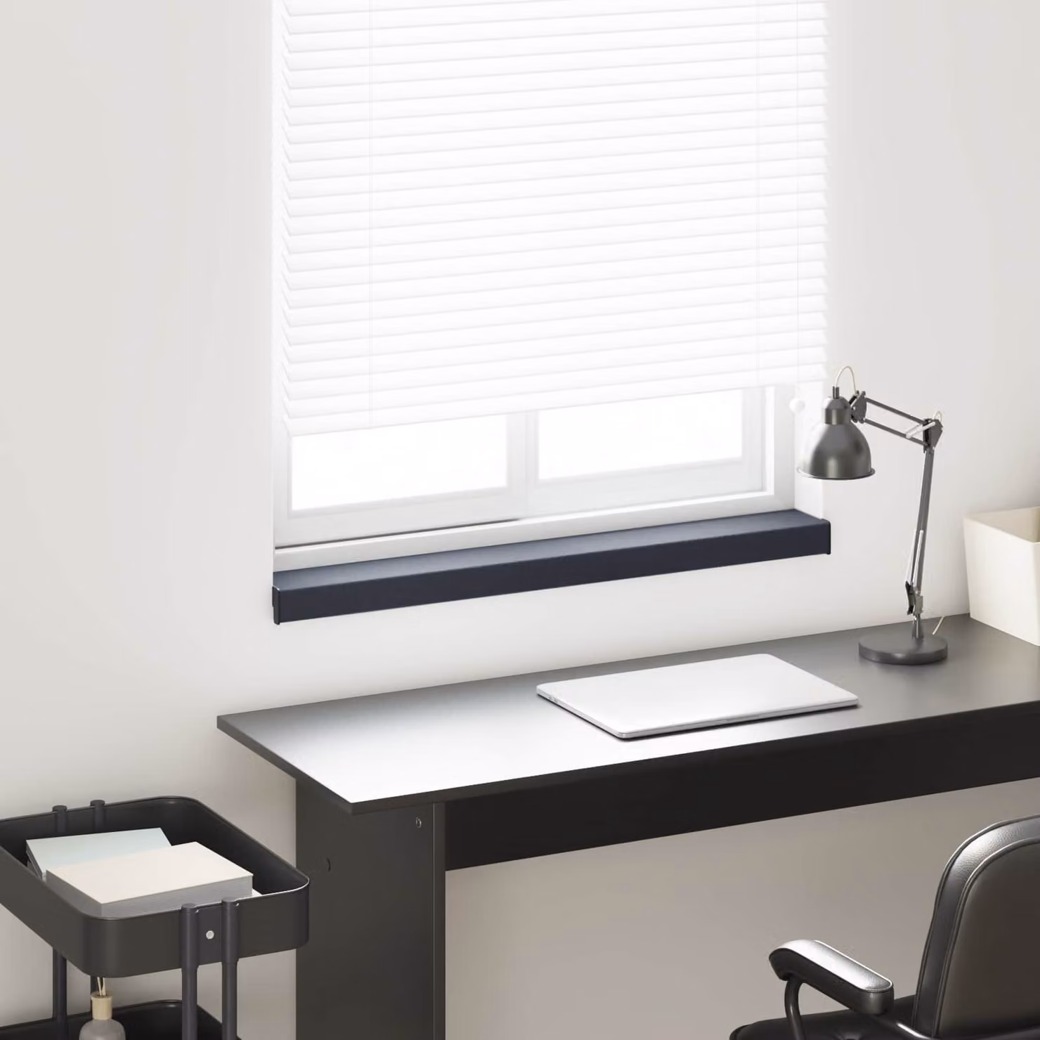 Soglia della finestra vidaXL in PVC color antracite con venature del legno