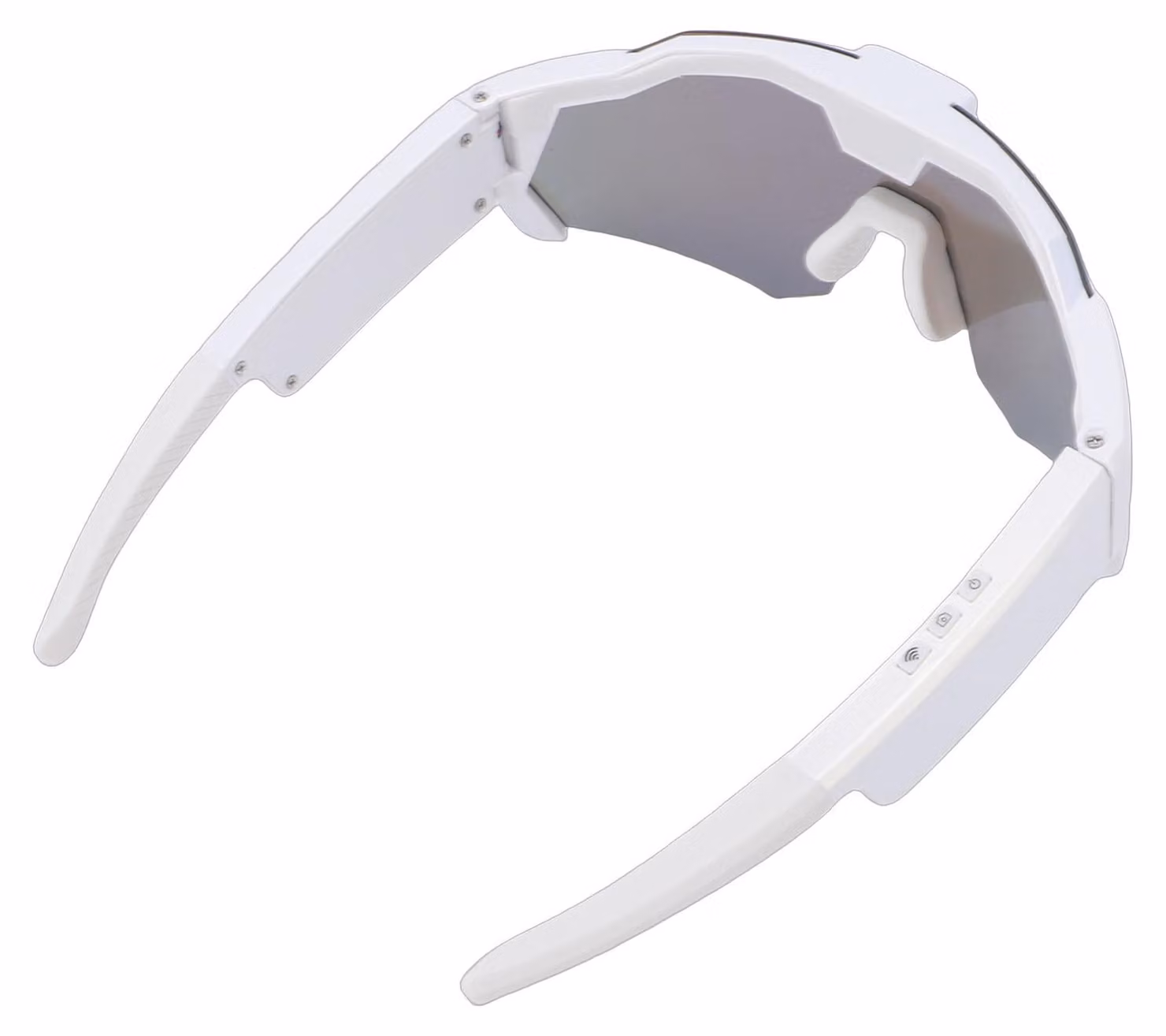 Occhiali con videocamera HD 1080p, registrazione video, WiFi, occhiali da sole smart polarizzati per sport all'aperto e ciclismo, lenti blu