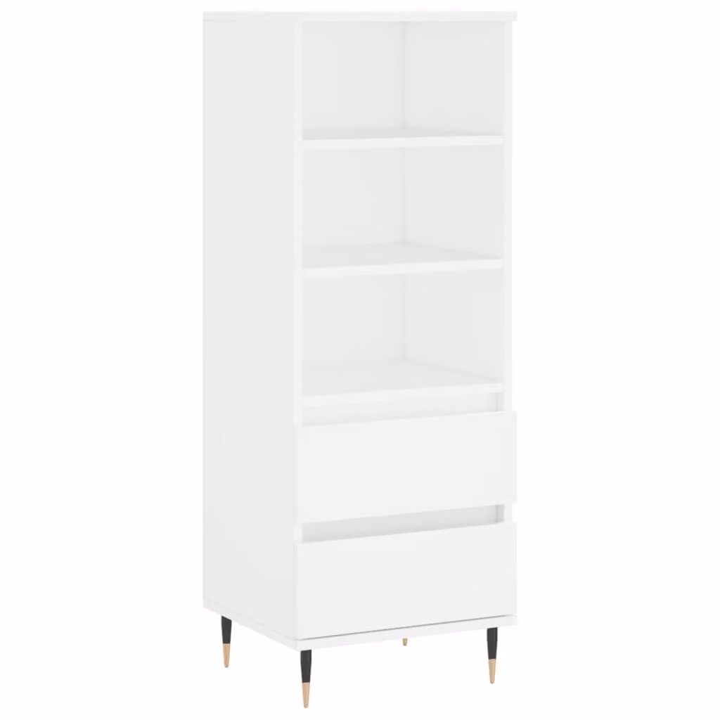 Credenza Bianco 40x36x110 cm in Legno Multistrato
