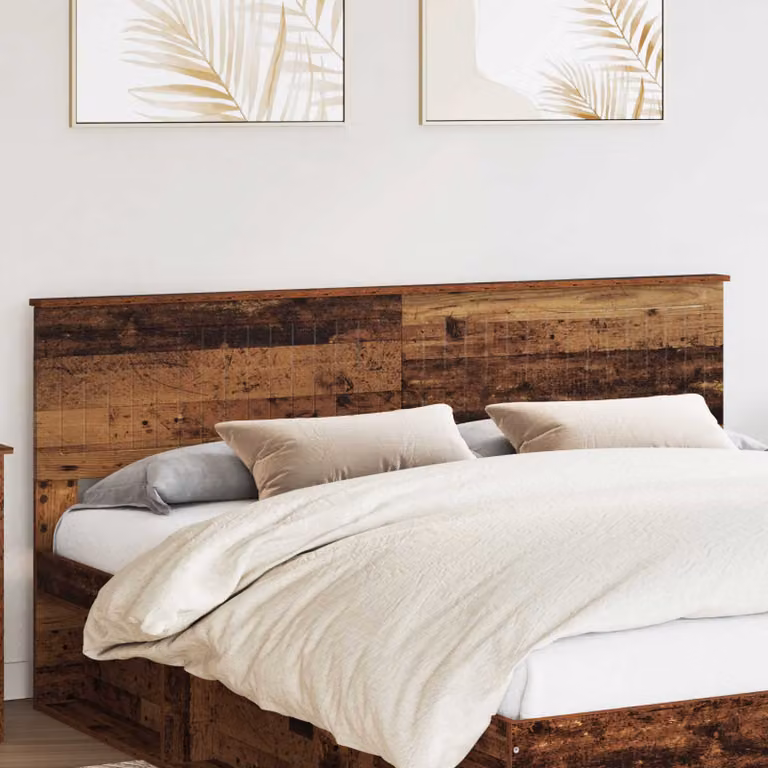 Testiera per letto moderna vidaXL in legno ingegnerizzato marrone, L: 183 cm, H: 90 cm, P: 32 cm