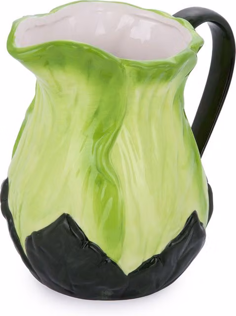 Brocca in ceramica con decoro floreale verde Florafruit, capacità 1,4 l