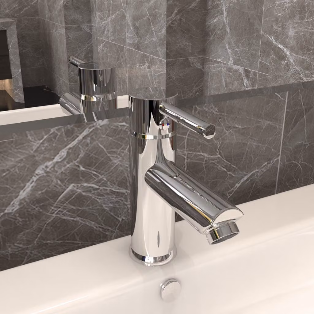 The Living Store Rubinetto per lavabo cromato 130x176 mm